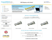 Tablet Screenshot of cheapestrdram.com